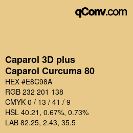 Color code: Caparol 3D plus - Caparol Curcuma 80 | qconv.com