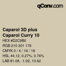 Farbcode: Caparol 3D plus - Caparol Curry 10 | qconv.com
