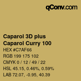 Color code: Caparol 3D plus - Caparol Curry 100 | qconv.com