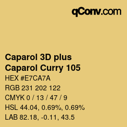 Farbcode: Caparol 3D plus - Caparol Curry 105 | qconv.com