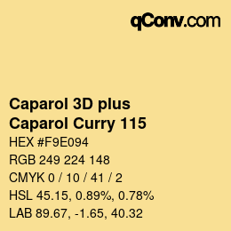 カラーコード: Caparol 3D plus - Caparol Curry 115 | qconv.com