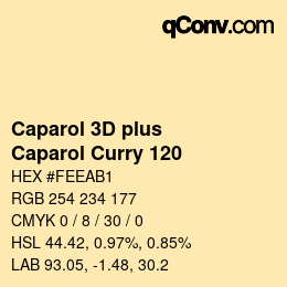 Código de color: Caparol 3D plus - Caparol Curry 120 | qconv.com
