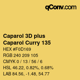 Farbcode: Caparol 3D plus - Caparol Curry 135 | qconv.com