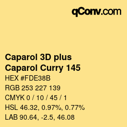 Farbcode: Caparol 3D plus - Caparol Curry 145 | qconv.com