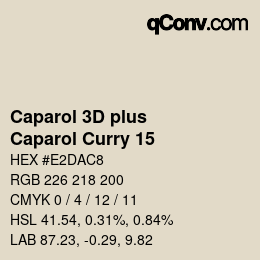Color code: Caparol 3D plus - Caparol Curry 15 | qconv.com