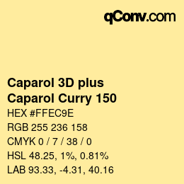 Color code: Caparol 3D plus - Caparol Curry 150 | qconv.com