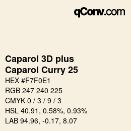 Color code: Caparol 3D plus - Caparol Curry 25 | qconv.com