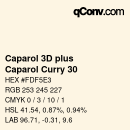 Color code: Caparol 3D plus - Caparol Curry 30 | qconv.com