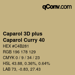 Color code: Caparol 3D plus - Caparol Curry 40 | qconv.com