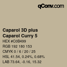 Farbcode: Caparol 3D plus - Caparol Curry 5 | qconv.com