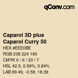 Color code: Caparol 3D plus - Caparol Curry 50 | qconv.com