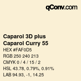 Color code: Caparol 3D plus - Caparol Curry 55 | qconv.com