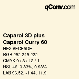 Color code: Caparol 3D plus - Caparol Curry 60 | qconv.com