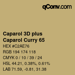 カラーコード: Caparol 3D plus - Caparol Curry 65 | qconv.com