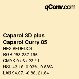 Color code: Caparol 3D plus - Caparol Curry 85 | qconv.com