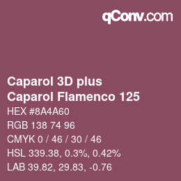 カラーコード: Caparol 3D plus - Caparol Flamenco 125 | qconv.com