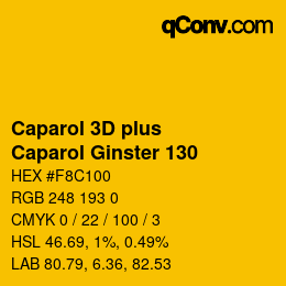 Color code: Caparol 3D plus - Caparol Ginster 130 | qconv.com
