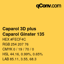 Color code: Caparol 3D plus - Caparol Ginster 135 | qconv.com