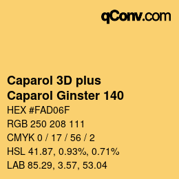 Color code: Caparol 3D plus - Caparol Ginster 140 | qconv.com