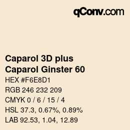 Color code: Caparol 3D plus - Caparol Ginster 60 | qconv.com