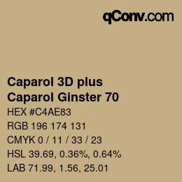 Color code: Caparol 3D plus - Caparol Ginster 70 | qconv.com