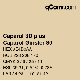 カラーコード: Caparol 3D plus - Caparol Ginster 80 | qconv.com
