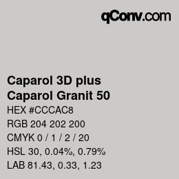 Color code: Caparol 3D plus - Caparol Granit 50 | qconv.com