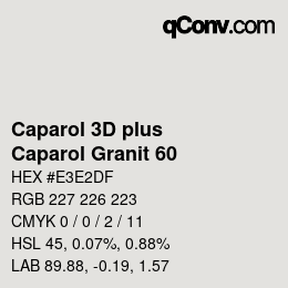 カラーコード: Caparol 3D plus - Caparol Granit 60 | qconv.com