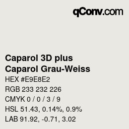 Farbcode: Caparol 3D plus - Caparol Grau-Weiss | qconv.com