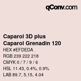 Color code: Caparol 3D plus - Caparol Grenadin 120 | qconv.com