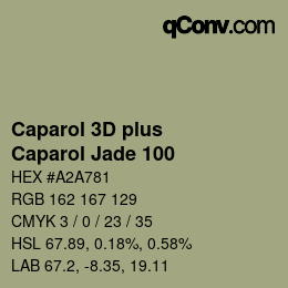 Color code: Caparol 3D plus - Caparol Jade 100 | qconv.com