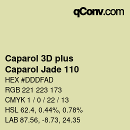 Color code: Caparol 3D plus - Caparol Jade 110 | qconv.com