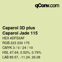 カラーコード: Caparol 3D plus - Caparol Jade 115 | qconv.com