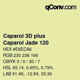 Color code: Caparol 3D plus - Caparol Jade 120 | qconv.com