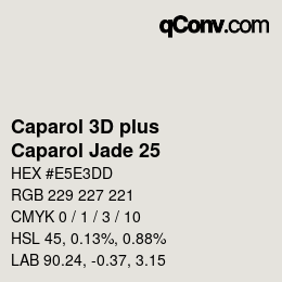 Color code: Caparol 3D plus - Caparol Jade 25 | qconv.com