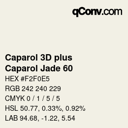 Código de color: Caparol 3D plus - Caparol Jade 60 | qconv.com