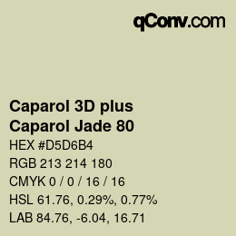 カラーコード: Caparol 3D plus - Caparol Jade 80 | qconv.com