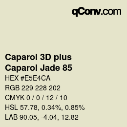 Color code: Caparol 3D plus - Caparol Jade 85 | qconv.com