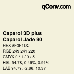 Color code: Caparol 3D plus - Caparol Jade 90 | qconv.com