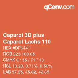 Color code: Caparol 3D plus - Caparol Lachs 110 | qconv.com