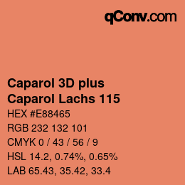 Color code: Caparol 3D plus - Caparol Lachs 115 | qconv.com
