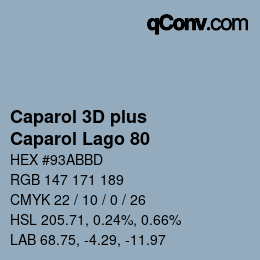 カラーコード: Caparol 3D plus - Caparol Lago 80 | qconv.com