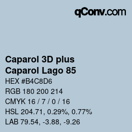 Farbcode: Caparol 3D plus - Caparol Lago 85 | qconv.com