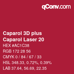 カラーコード: Caparol 3D plus - Caparol Laser 20 | qconv.com