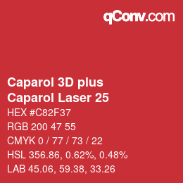 カラーコード: Caparol 3D plus - Caparol Laser 25 | qconv.com