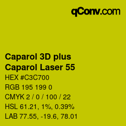 カラーコード: Caparol 3D plus - Caparol Laser 55 | qconv.com