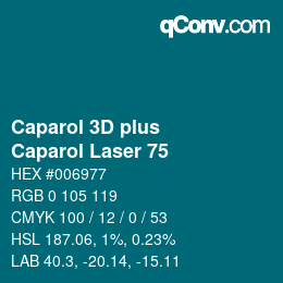 カラーコード: Caparol 3D plus - Caparol Laser 75 | qconv.com
