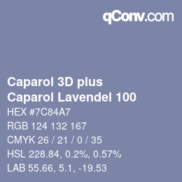 Color code: Caparol 3D plus - Caparol Lavendel 100 | qconv.com