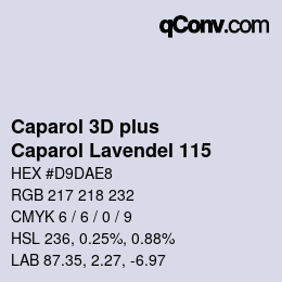 Farbcode: Caparol 3D plus - Caparol Lavendel 115 | qconv.com