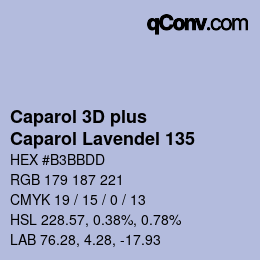 Código de color: Caparol 3D plus - Caparol Lavendel 135 | qconv.com